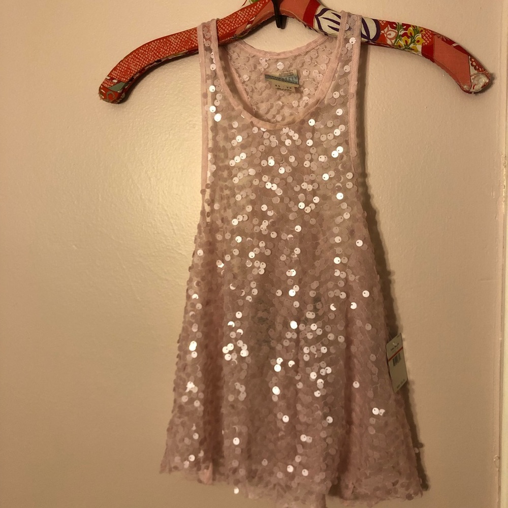 FREE PEOPLE Sequin Tank